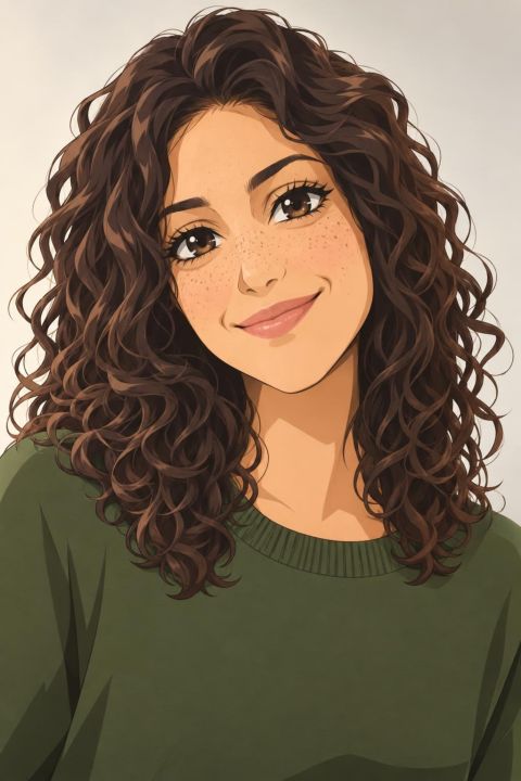 The same person as a Anime portrait, made with AI Photo Avatar