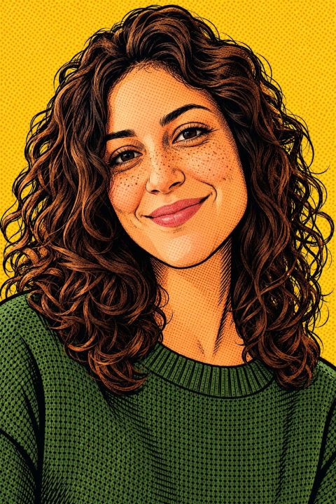 The same person as a Comic book portrait, made with AI Photo Avatar